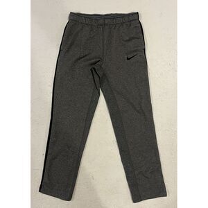 NIKE GIRLS THERMA Gray SWEATPANTS 890282-091 Large Athletic Comfort
